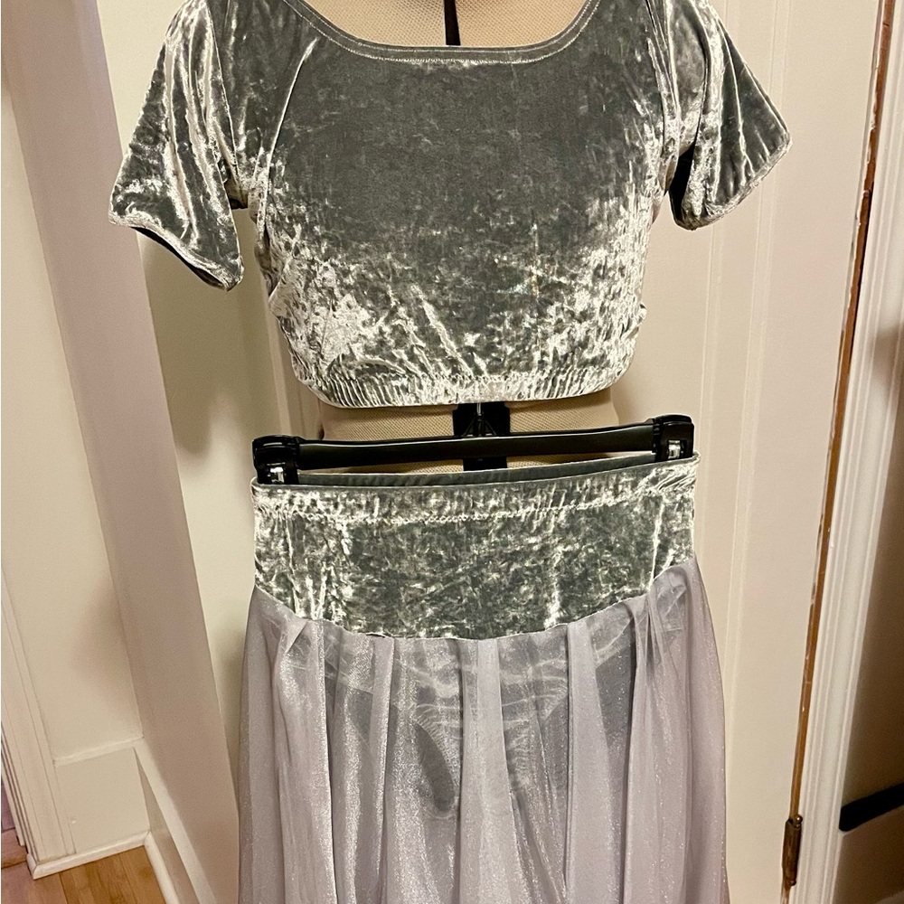 Two-piece lyrical dance costume